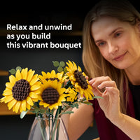 Thumbnail for LEGO Botanicals Sunflower Bouquet Building Set for Adults, Ages 18+ - Gift for Birthdays - Artificial Flowers for Home Office, Bedroom or Desk Decor - 11502