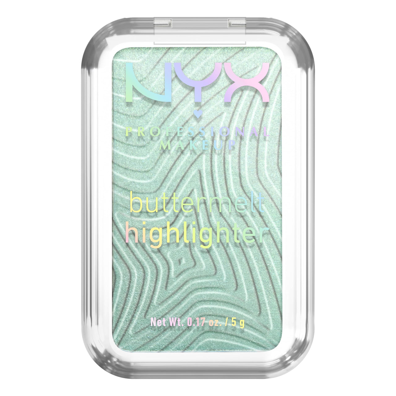 NYX PROFESSIONAL MAKEUP Buttermelt Highlighter, Powder Highlighter Makeup, With Up to 12H Wear and High Impact Glow - 20 Butta Mint (Minty Green)