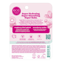 Thumbnail for eos 24H Moisture Super Balm- Raspberry Kiwi Splash & Strawberry Sorbet, Lip Mask, Day or Night Lip Treatment, Made for Sensitive Skin, 0.35 fl oz, 2-Pack