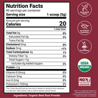 Thumbnail for Force Factor Total Beets Organic Beetroot Powder Superfood to Boost Daily Nutrition, USDA Organic, Vegan, Gluten-Free, and Non-GMO Beet Supplement, Unflavored, 90 Servings