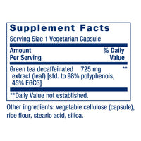 Thumbnail for Life Extension Decaffeinated Mega Green Tea Extract – Polyphenol-Rich, Cell Health, Heart Health, Brain Health, Antioxidant Protection – Non-GMO, Gluten-Free, Vegetarian – 100 Capsules