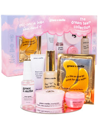 Thumbnail for grace & stella Award Winning Skin Care Set - Birthday Gifts for Her, Travel Size Toiletries with Eye Masks, Hyaluronic Acid Serum, Lip Balm & More, Gift Baskets for Women, Vegan Cruelty-Free Self Care