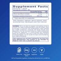 Thumbnail for Pure Encapsulations Lithium Orotate 5 mg - Brain Support Supplement - with N-Acetyl-L-Cysteine (NAC) for Memory & Brain Behavior* - Gluten Free & Non-GMO - 180 Capsules