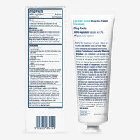 Thumbnail for CeraVe Clay To Foam Acne Face Wash, Multi-Use Salicylic Acid & Kaolin Clay Acne Spot Treatment Clears Pimples & Blackheads, Prevents Breakouts, Hydrates & Soothes, Fragrance-Free, Non-Comedogenic, 4oz
