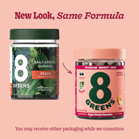 Thumbnail for 8Greens, Daily Greens Peach Gummies, 50 Count