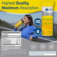 Thumbnail for Trace Minerals Max-Hydrate Endurance - Daily Energy Support Supplement - Electrolyte Supplement to Aid Against Muscle Cramps - Supplement to Support Hydration - Citrus, 10 Tabs (80 Servings)