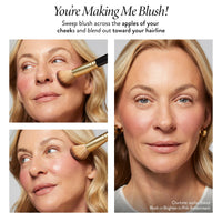 Thumbnail for LAURA GELLER NEW YORK Baked Blush-n-Brighten Marbleized Blush + Angled Brush (01 Tropic Hues, 47mm)
