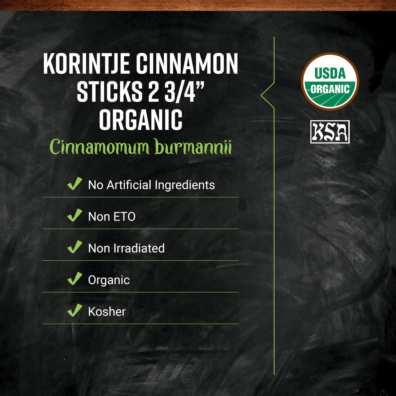 Frontier Organic Cinnamon Sticks, 2.75 Inch, 1 Pound
