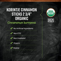Thumbnail for Frontier Organic Cinnamon Sticks, 2.75 Inch, 1 Pound