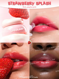 Thumbnail for SHEGLAM Hydra Jelly Pocket Lip Jam Hydrating Nourishing Lip Gloss Moisturizing Lip Makeup-Strawberry Splash