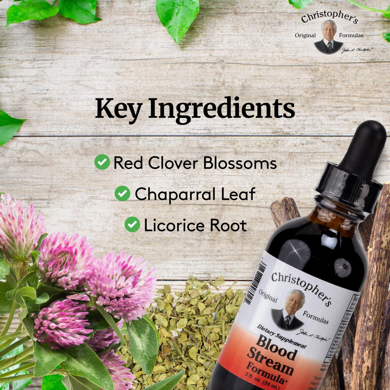 Christopher's Original Formulas Blood Stream Formula, 2 oz Glycerine Extract - Natural Herbal Blend