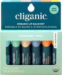 Thumbnail for Cliganic Organic Lip Balm Set (6 Flavors) - 100% Natural Hydrating, Moisturizing for Dry Cracked Lips, Stocking Stuffer Gift for Men & Women