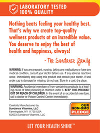 Thumbnail for Sundance Iron 45mg Slow Release Pills | 50 Tablets | Essential Mineral Supplement | Vegetarian, Non-GMO, and Gluten Free Formula
