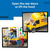 Thumbnail for LEGO City: The Van Building Toy for Kids - Pretend Play Set for Boys & Girls, Ages 6+ - Delivery Van Toy W/2 Minifigures & 4 Mini Box Elements - Gift Idea for Birthdays - 60500