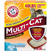 Thumbnail for Arm & Hammer Multi-Cat Superior Odor Control with Clean Burst Clumping Cat Litter, 40lb