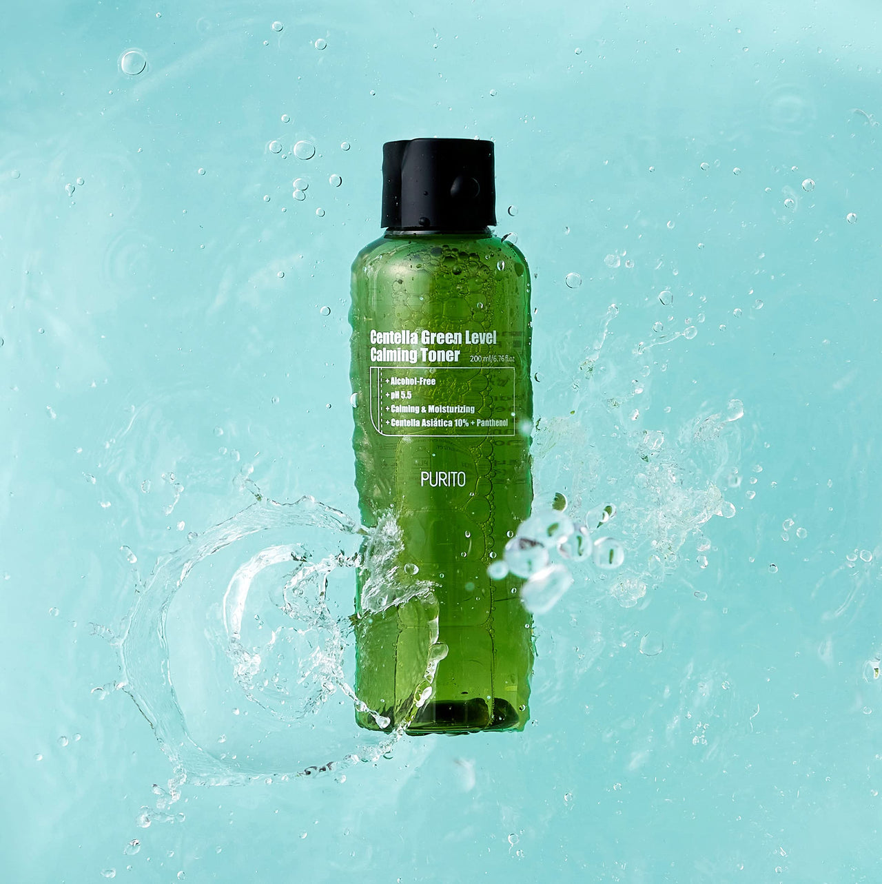 PURITO Centella Toner, 200ml 6.76 fl.oz, Korean Centella, Soothing, Hydration, Alchhole-Free Facial Toner for face, K-Beauty, Korean Skin Care