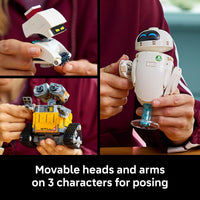 Thumbnail for LEGO Disney & Pixar Wall-E & EVE Building Set for Adults, Ages 18+ - Home Office, Book Shelf, or Room Decor for Disney Fans - Gift Ideas for Men & Women - 43279