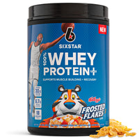 Thumbnail for Six Star Whey Protein Powder Plus - Muscle Building & Recovery Formula with Whey Isolate Powder, BCAAs, 30g Protein, Immune Support - Post-Workout Supplement - Kellogg’s Frosted Flakes Flavor, 1.8 lbs