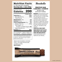 Thumbnail for Barebells Protein Bars Caramel Cashew - 12 Count, 20g High Protein Treats - Chocolate Nutrition Bar with 1g Total Sugars - On-The-Go Breakfast or Post-Workout Snack