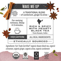 Thumbnail for Numi Organic Golden Chai Tea, 18 Tea Bags, Assam Black Tea, Cardamom, Ginger & Anise