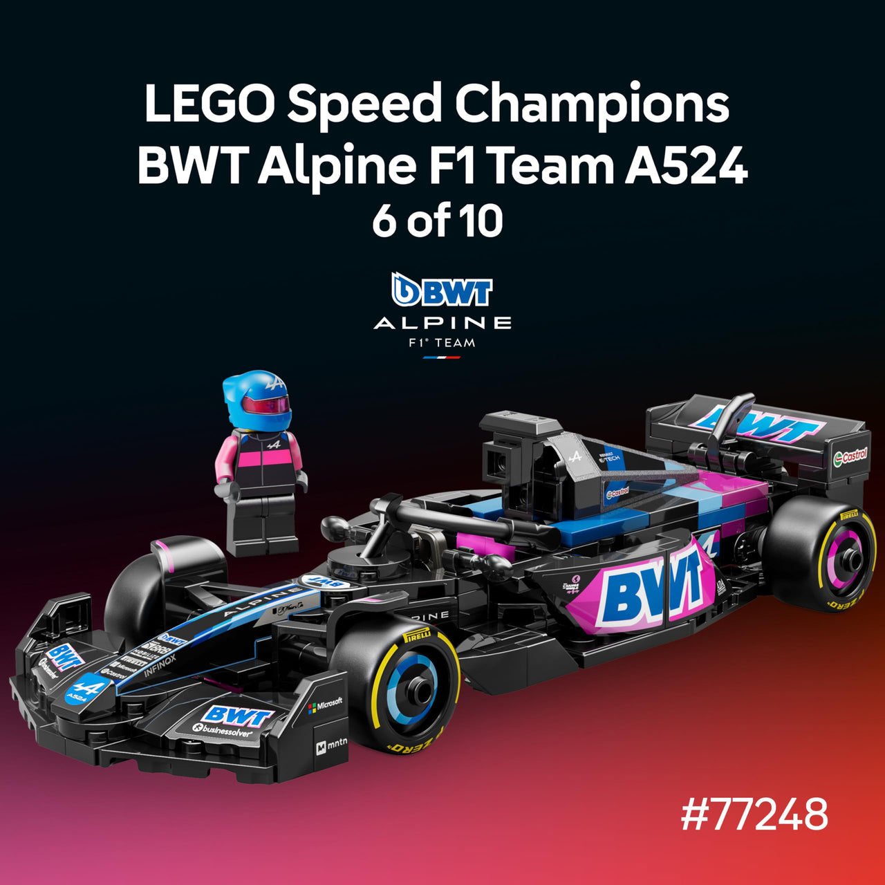 LEGO Speed Champions Ultimate Formula 1 Collector's Pack - Contains 10 Sets in 1 - Includes Exclusive Poster - Collectible F1 Model Car Kit - Gift for Race Car Fans - 66802
