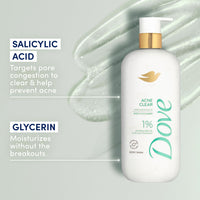 Thumbnail for Dove Serum Body Wash Acne Clear for troubled skin with Salicylic Acid 18.5 Fl Oz