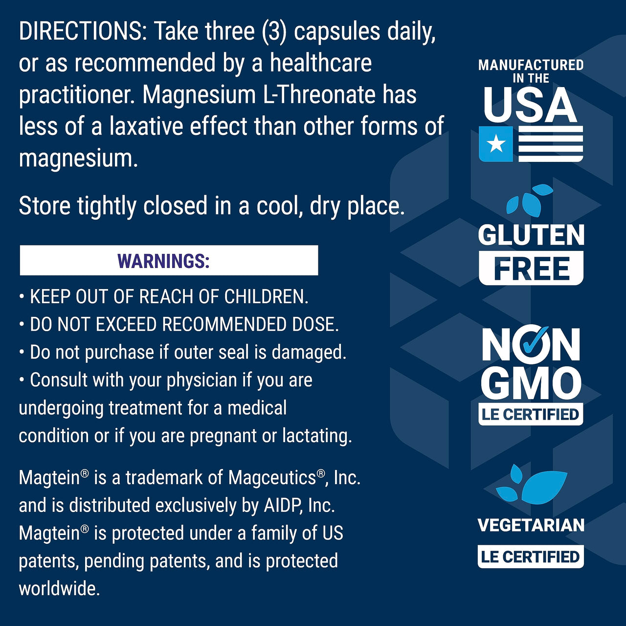 Life Extension Neuro-mag Magnesium L-threonate, Magnesium L-threonate, Brain Health, Memory & Attention, Gluten Free, Vegetarian, Non-GMO, 90 Vegetarian Capsules (Pack of 2)