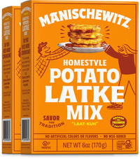 Thumbnail for Manischewitz Homestyle Potato Latke Mix, 6oz (2 Pack) Gluten Free, No MSG, Traditional Style Potato Pancakes