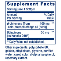 Thumbnail for Life Extension Super-Absorbable CoQ10 (Ubiquinone) with d-Limonene, Heart Health Supplement, relieves General Fatigue, oxidative Stress Defense, 50 mg, Non-GMO, Gluten-Free, 60 softgels