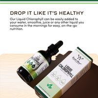 Thumbnail for Chlorophyll Liquid Drops - for Digestion, Gut Health, Energy and Detox - Vegan Safe (Rich, Full Texture and Taste, Not Watered Down), 2oz Peppermint Flavored, by Double Wood
