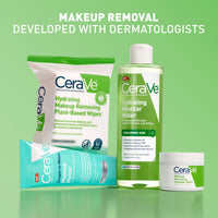 Thumbnail for CeraVe Hydrating Micellar Water, Facial Cleanser & Makeup Remover with Hyaluronic Acid & Ceramides, 24h Hydration, Barrier Strengthening, Alcohol-Free, Fragrance-Free, Safe for Sensitive Skin, 13oz