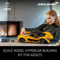 Thumbnail for LEGO Technic McLaren P1 Hypercar Building Set, Gift for Adult Racing Fans, Race Car Collectible Model with V8 Piston Engine and 7-Speed Gearbox, 42172