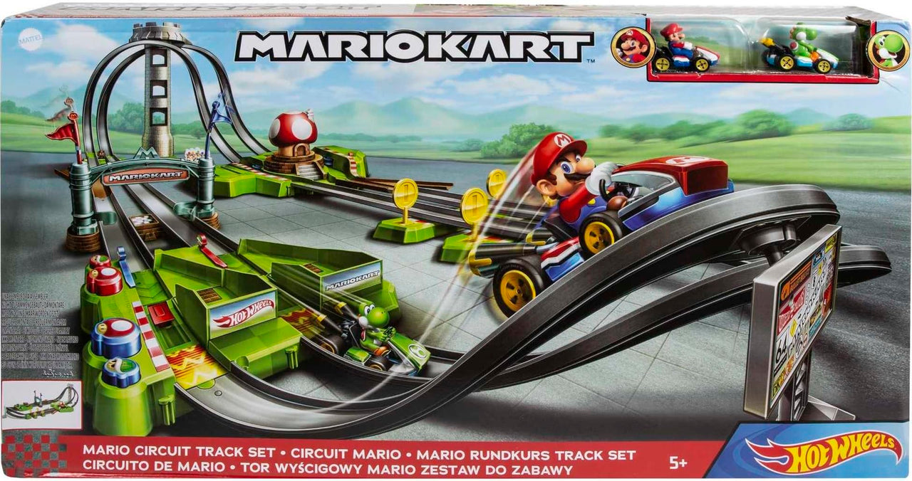 Hot Wheels Mario Kart Circuit Track & 2 Karts