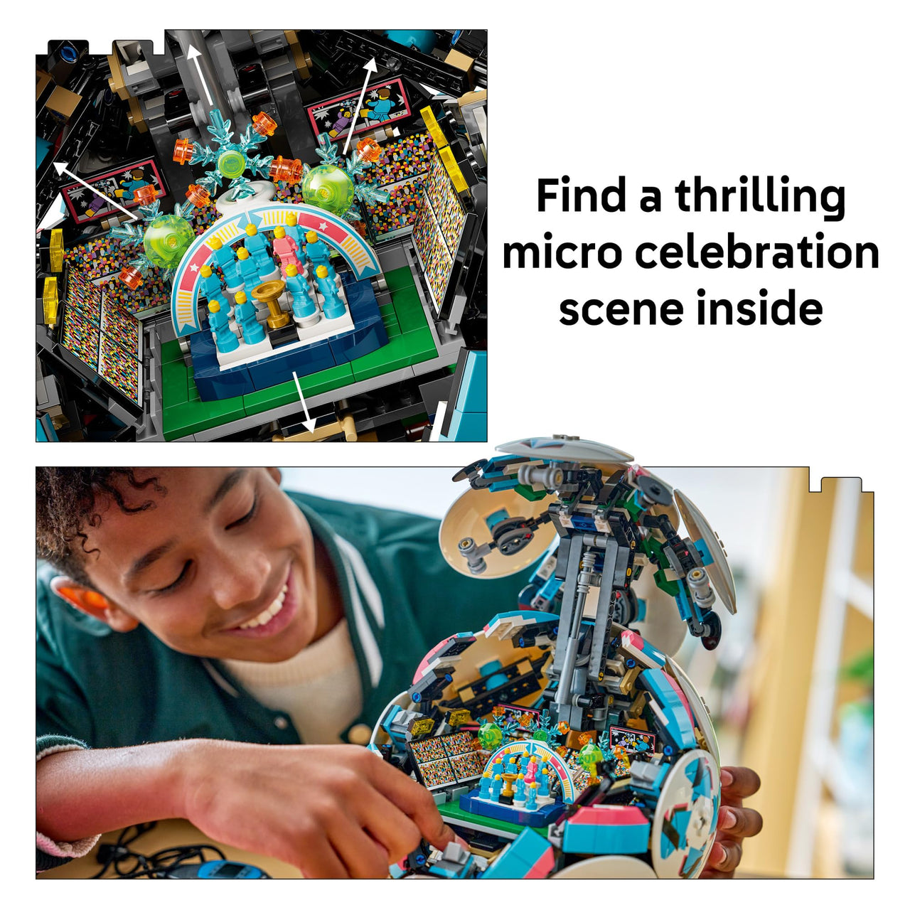 LEGO Editions Soccer Ball - Building Toy for Kids - Collectible Sports Decor for Boys & Girls, Ages 10+ - Includes Micro Stadium - Gift for Birthdays - 43019