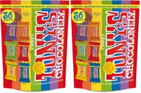 Thumbnail for Tony’s Chocolonely Assorted Chocolate Candy Pieces,Belgian Milk & Dark Chocolate,CaramelSeaSalt,Almond Sea Salt,Honey Almond Nougat,Pretzel Toffee,QualityFairtradeCocoa,36 Count,11.28 Oz(Pack of 2)