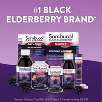 Thumbnail for Sambucol Black Elderberry Syrup for Kids - Elderberry Liquid with Vitamin C for Kids, No Artificial Flavors, High Antioxidants, Daily Wellness Support, Berry Flavor - 7.8 Fl Oz
