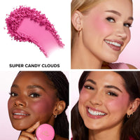 Thumbnail for Too Faced Cloud Crush Blush | Buildable, Blendable, High Pigment Color, Vegan + Cruelty Free, 0.17 oz, Super Candy Clouds