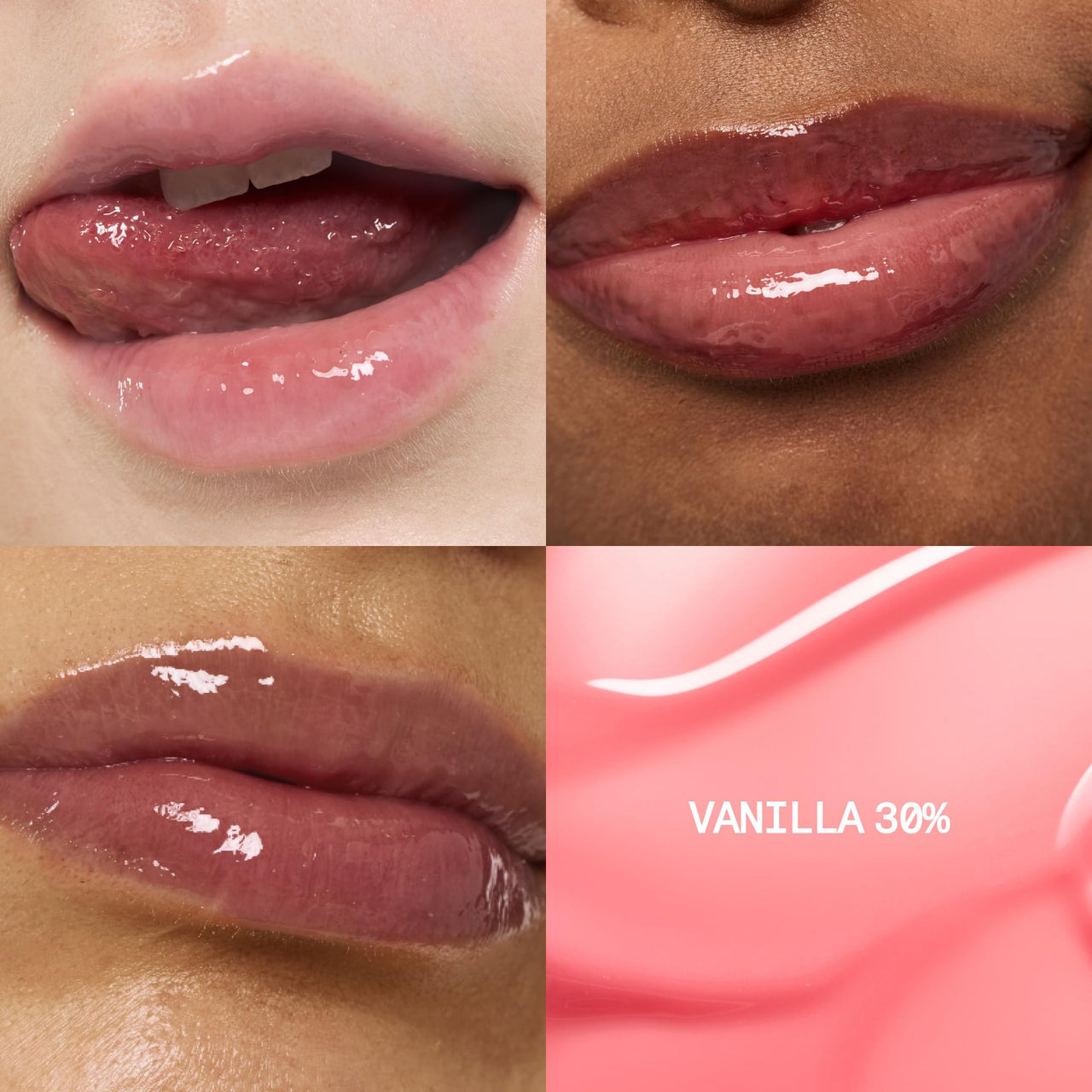 fwee 3D Voluming Gloss 30% (Sheer) | Vanilla 30% l High Shine, Non-Sticky Lip Gloss for Makeup | Long-Lasting, Moisturizing Gel Formula | 30%, 70% Pigment Options | 5.3g