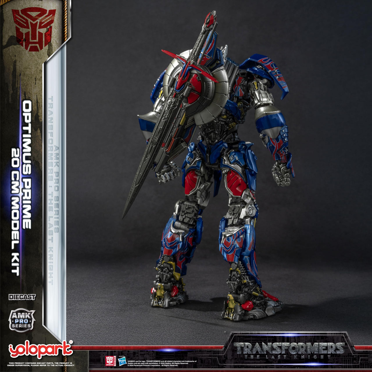 YOLOPARK Transformers: The Last Knight Optimus Prime with Upgraded Weaponry,Highly Articulated 7.87 Inch Transformers Action Figure for Ages 15 and Up,No Converting