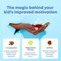 Thumbnail for JoySpring Mood Magic for Kids – Natural Mood Support Pixie Sticks Candy with Saffron Extract, Magnesium Citrate & Vitamin D3 | Sugar-Free Powder Drink or Candy | 25 Servings | 4+ Years