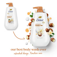 Thumbnail for Dove Body Wash with Pump Pamper Shea Butter & Vanilla for 24hr Lotion-Soft Skin Moisturizing Skin Cleanser with No Sulfates No Parabens 30.6 oz