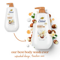 Thumbnail for Dove Body Wash with Pump Pamper Shea Butter & Vanilla for 24hr Lotion-Soft Skin Moisturizing Skin Cleanser with No Sulfates No Parabens 30.6 oz