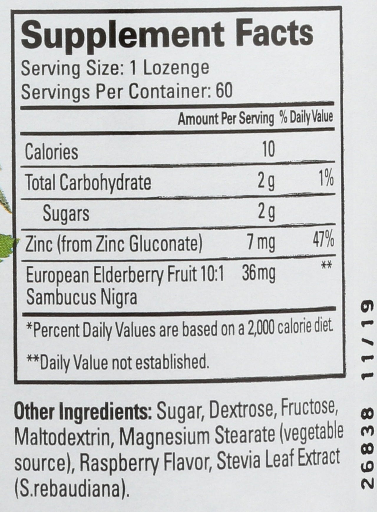Quantum Health TheraZinc Elderberry Lozenges, Made with Zinc Gluconate for Immune Support, 60 Count