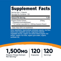 Thumbnail for Nutricost Passion Flower Extract 120 Capsules for 120 Servings Per Bottle - Gluten Free, Non-GMO, and Vegetarian Friendly
