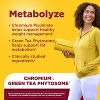 Thumbnail for Nature Made Metabolyze Capsules, Chromium Picolinate, Green Tea Extract and B12, Healthy Weight Management & Fat Metabolism Support, 60 Capsules, 30 Day Supply