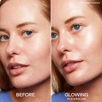 Thumbnail for Saie Glowy Super Gel Lightweight Illuminator, Starglow Duo - Luminizer for Glowing Skin, Wear Alone or Under Makeup - Includes Full Size (1 fl oz) + Mini (0.5 fl oz)