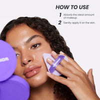 Thumbnail for Wonderskin FYP Powder Puff - Triangle, Soft Velour Makeup Puff for Loose or Pressed Setting Powder