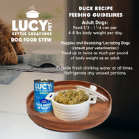 Thumbnail for Lucy Pet Products Kettle Creations Duck Dog Stew Recipe in Gravy 12.5oz, 12 Count (Pack of 1)