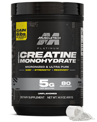 Thumbnail for MuscleTech Creatine Monohydrate Powder, Platinum Pure - Unflavored Micronized Creatine for Men & Women - Workout Supplements for Performance, Muscle Recovery & Builder-(80 Servings) Packaging May Vary