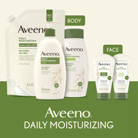 Thumbnail for Aveeno Daily Moisturizing Body Lotion with Soothing Oat and Rich Emollients to Nourish Dry Skin, Fragrance-Free, 12 Fl Oz (Pack of 6)